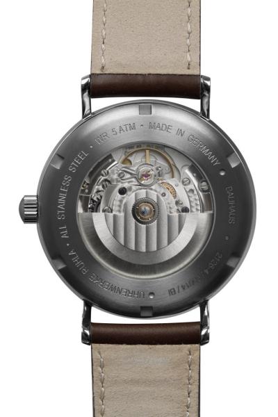 Bauhaus Herrenuhr Automatik Regulator und Lederarmband